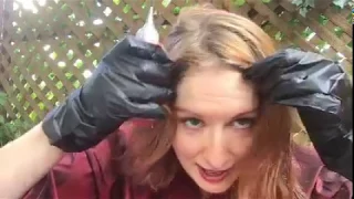 coloring my hair with loreal feria cherry crush