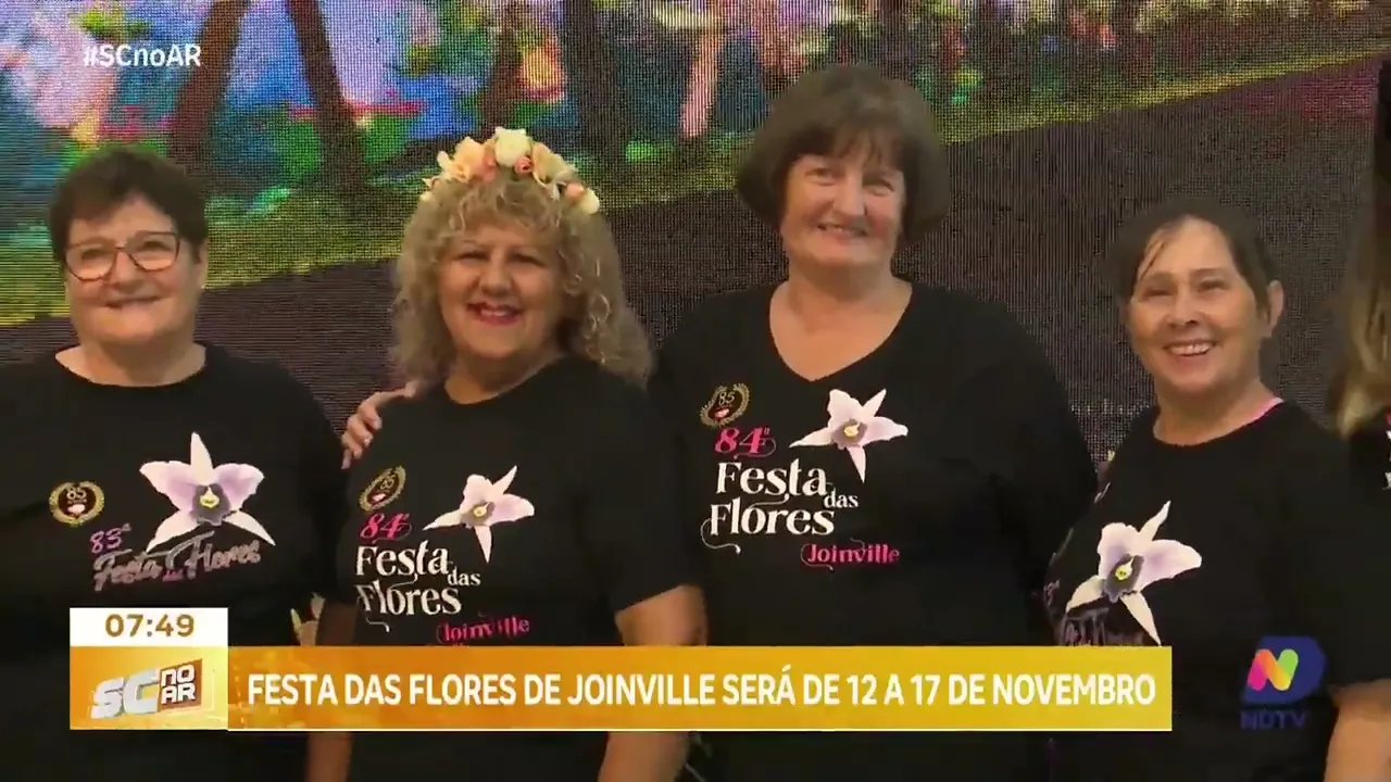 Festa das Flores acontece entre os dias 12 e 17 de novembro em Joinville