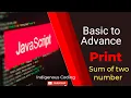 How to Find the Sum of Two Numbers in JavaScript Beginner-Friendly Tutorial