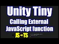 Unity Tiny - Calling External JavaScript functions