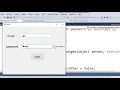 how to make email login Form using C
