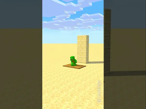 HELP JJ Mikey JJ sister Jump down bedrock tiles - Maizen Minecraft Animation #maizen
