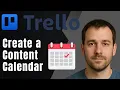 Trello How to Create a Content Calendar Using a Template 2025 Marketing Productivity Tutorial