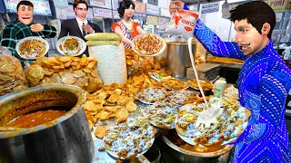 Fully Dahi Loaded Papdi Chaat Famous Tasty Dahi Papdi Chaat Street Food Hindi Kahaniya Moral Stories