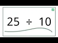 How to Solve 25 10 Long Division Simplified Fraction and Mixed Number