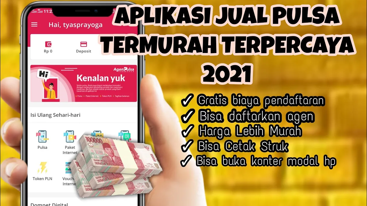 REVIEW APLIKASI JUALAN PULSA TERMURAH 2021