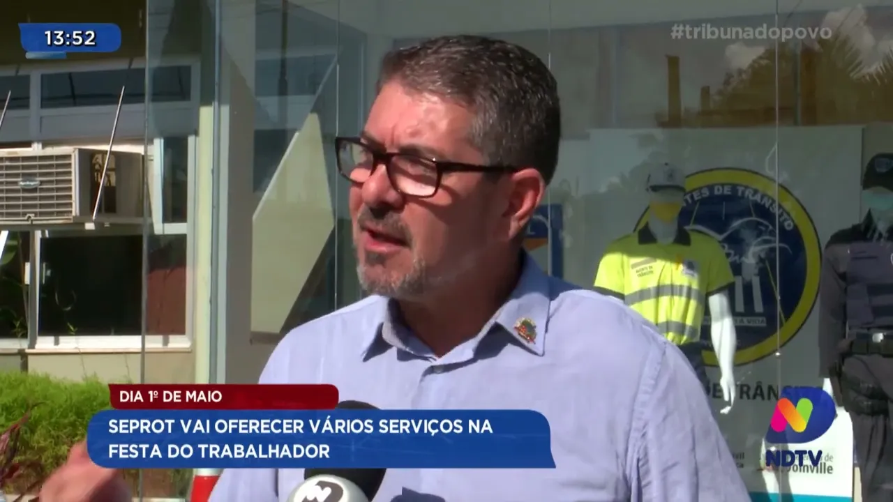 Dia 1º de Maio: Seprot vai oferecer vários serviços na Festa do Trabalhador