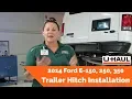 2014 Ford E-150 250 350 Trailer Hitch Installation