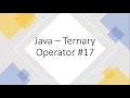 Java - Ternary Operator