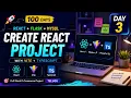 Day 3 Create React Project with Vite TypeScript React Full Stack Course Telugu