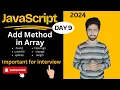 Array methods in JavaScript Web Development Course 2024 lecture 9