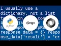 Creating a JSON response using Django and Python