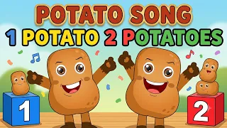 One Potato Two Potato | Count 1 to 10 with Animated Potatoes! | Fun Counting Song for Kids