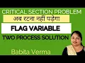Peterson s solution case 2 Two Process Solution using flag variable Critical section problem