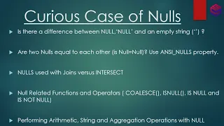 Curious Case of NULLS All you need to know about NULLS in SQL