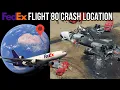Where did FedEx Flight 80 Crash Google Earth