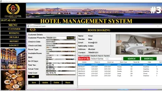 - Hotel management system project in python using tkinter with database connectivity