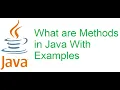 24 What are Methods in Java With Examples