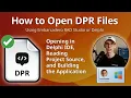 DPR Files How to Open Delphi Project Files