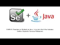 Functions or Methods in Java Core Java Part 9 For Selenium