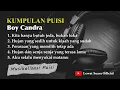 Download Lagu Kumpulan Puisi Boy Candra Terbaru Untuk Yang Patah Hati !!