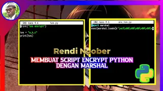 Buat script encrypt python dengan module marshal Rendi Noober