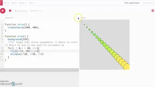 For Loops in p5 js