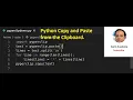 Python Copy and Paste from the Clipboard