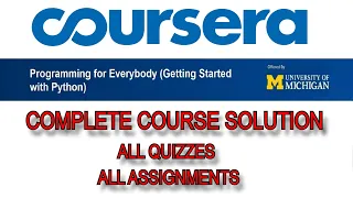 Coursera Python for Everybody EP-14 Complete Course Solution Shoeb Solves
