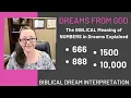Dream Symbols Explained Biblically The Biblical Meaning of Numbers 666 888 1500 10 000 Explained