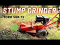 GRINDING TREE STUMPS HOME DEPORT RENTAL TORO SGR-13