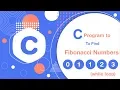 c program to print fibonacci series up to n terms using a while loop In Hindi
