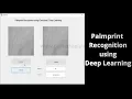 Palmprint Recognition using Deep Learning
