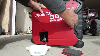 Harbor Freight Predator 3500 battery and carb mods