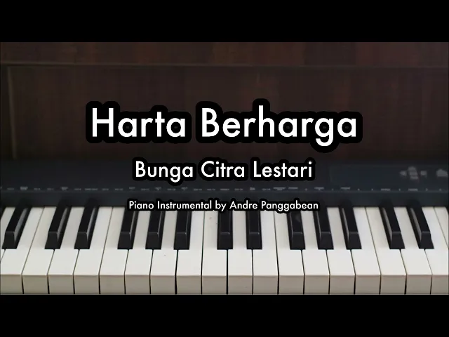 Download MP3 Harta Berharga - Bunga Citra Lestari | Piano Karaoke by Andre Panggabean
