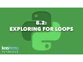 LEARNING PYTHON 8 2 Exploring For Loops