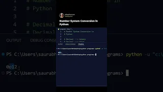 number system conversion in python
