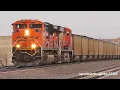 MASSIVE FREIGHT TRAINS 3 COAL TRAINS Wyoming