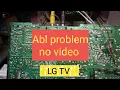 Lagu LG TV ABL line problem repair.  No video audio Ok lg crt tv.