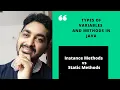 Types of Variables in Java Java Tutorial Session-5