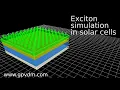 Modelling excitons in organic solar cells using OghmaNano