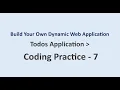 Coding Practice 7 Todos Application Build Your Own Dynamic Web Application NxtWave