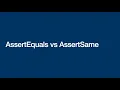 AssertEquals vs AssertSame - Java Unit Testing