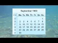 September 1963 Calendar