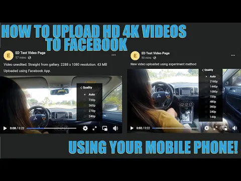 Download MP3 Upload 4K videos to Facebook / Upscale hd 1080p videos to 4k using your phone