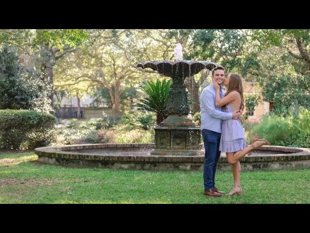 Jordan & Michael's Proposal at Chapel Street Fountain - Client Testimonial | Charleston Photo Art