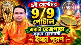 ৯ই সেপ্টেম্বর ২০২৬ 9/9 পোর্টাল একটা তেজপাতা করবে যেকোনো ইচ্ছা পূরণ  | 9:9 Portal Wish Fulfilment 