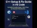 C Not Running in VS Code Fix All Errors Setup Compiler in 5 Mins No Confusion