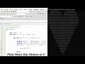 Print Heart Star Pattern in C programming language codingnoman