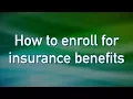 OCPS PREO How to Enroll for Insurance